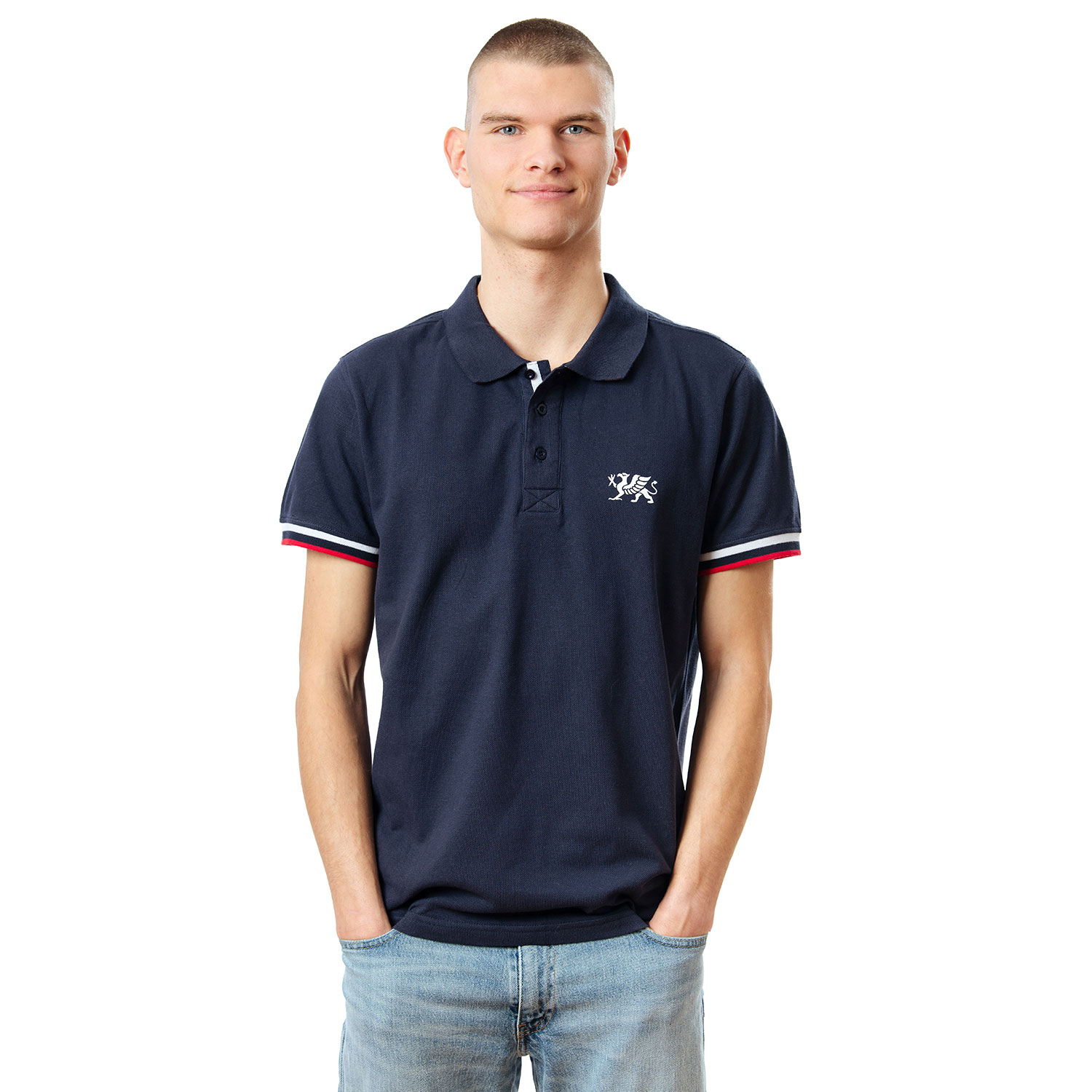 Rostocker Polo-Shirt, dunkelblau, Gr. M